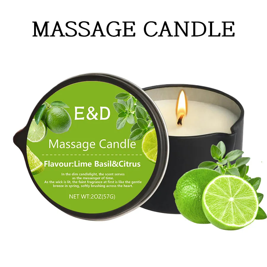 Bougie Massage Aromathérapie – Huile Luxe | Fleur de Cire