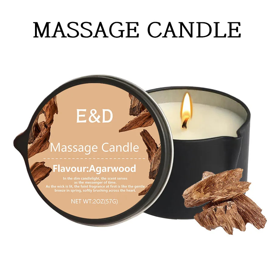 Bougie Massage Aromathérapie – Huile Luxe | Fleur de Cire