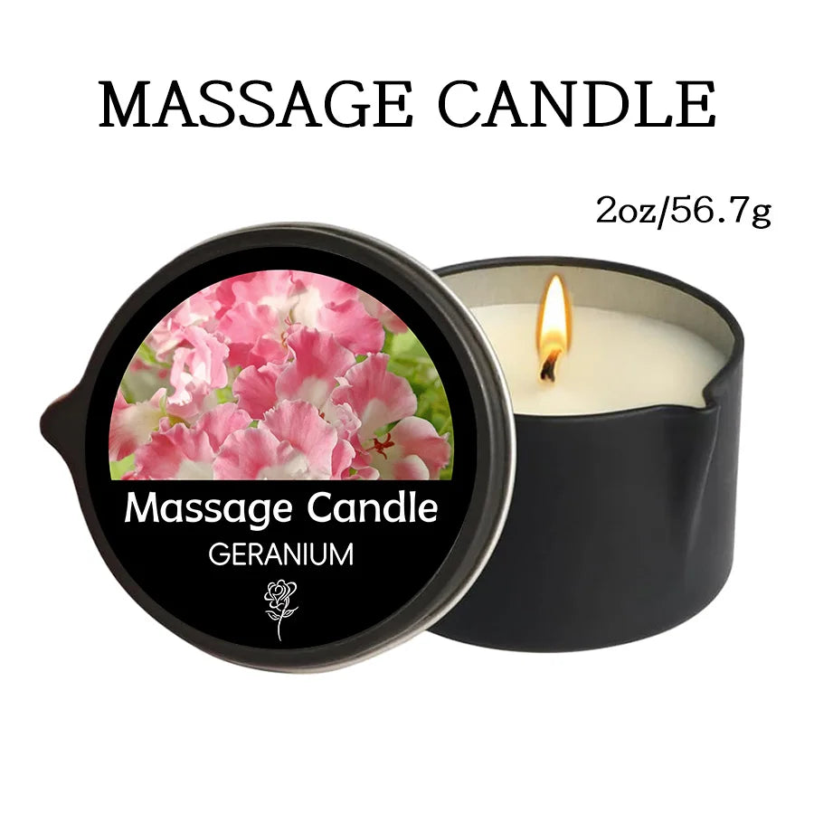 Bougie Massage Aromathérapie – Huile Luxe | Fleur de Cire