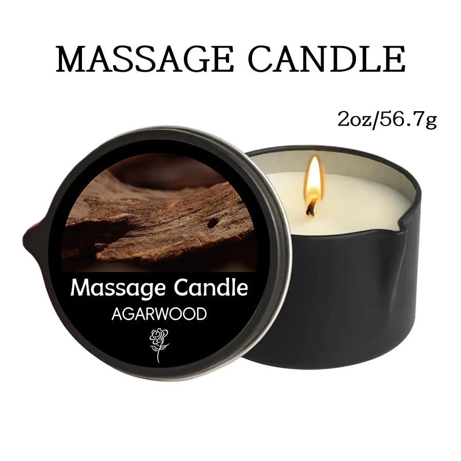 Bougie Massage Aromathérapie – Huile Luxe | Fleur de Cire
