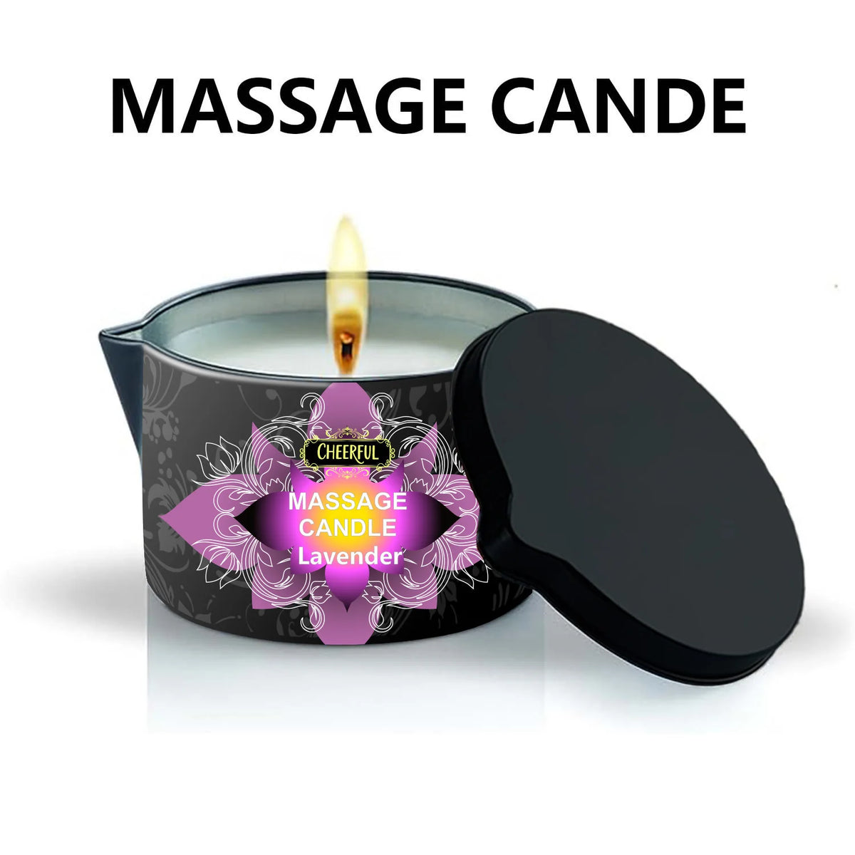 Bougie Massage Aromathérapie – Huile Luxe | Fleur de Cire