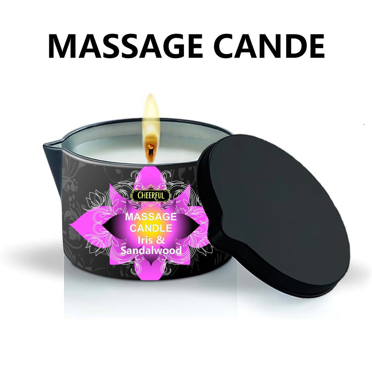 Bougie Massage Aromathérapie – Huile Luxe | Fleur de Cire