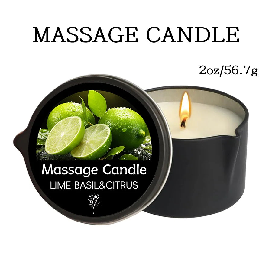 Bougie Massage Aromathérapie – Huile Luxe | Fleur de Cire