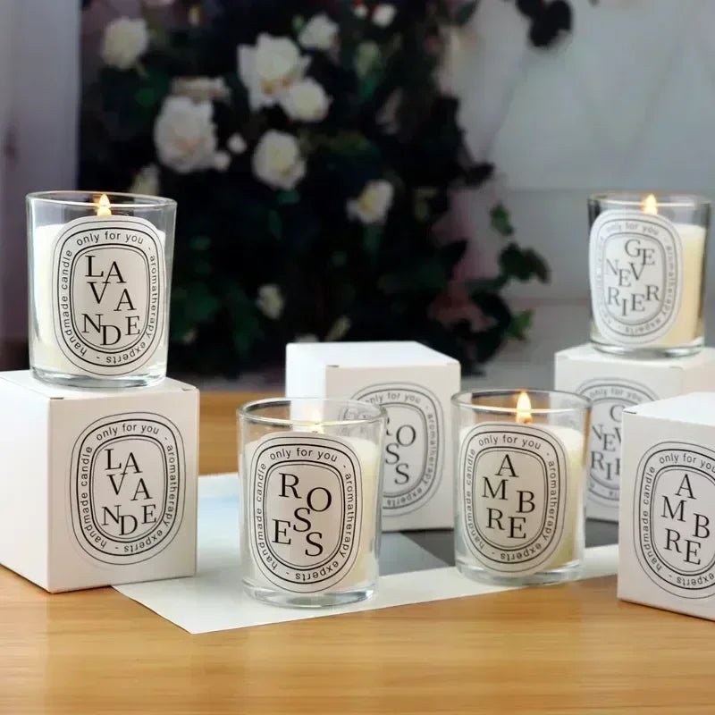 Bougie Romantique Transparente – Cadeau Mariage | Fleur de Cire