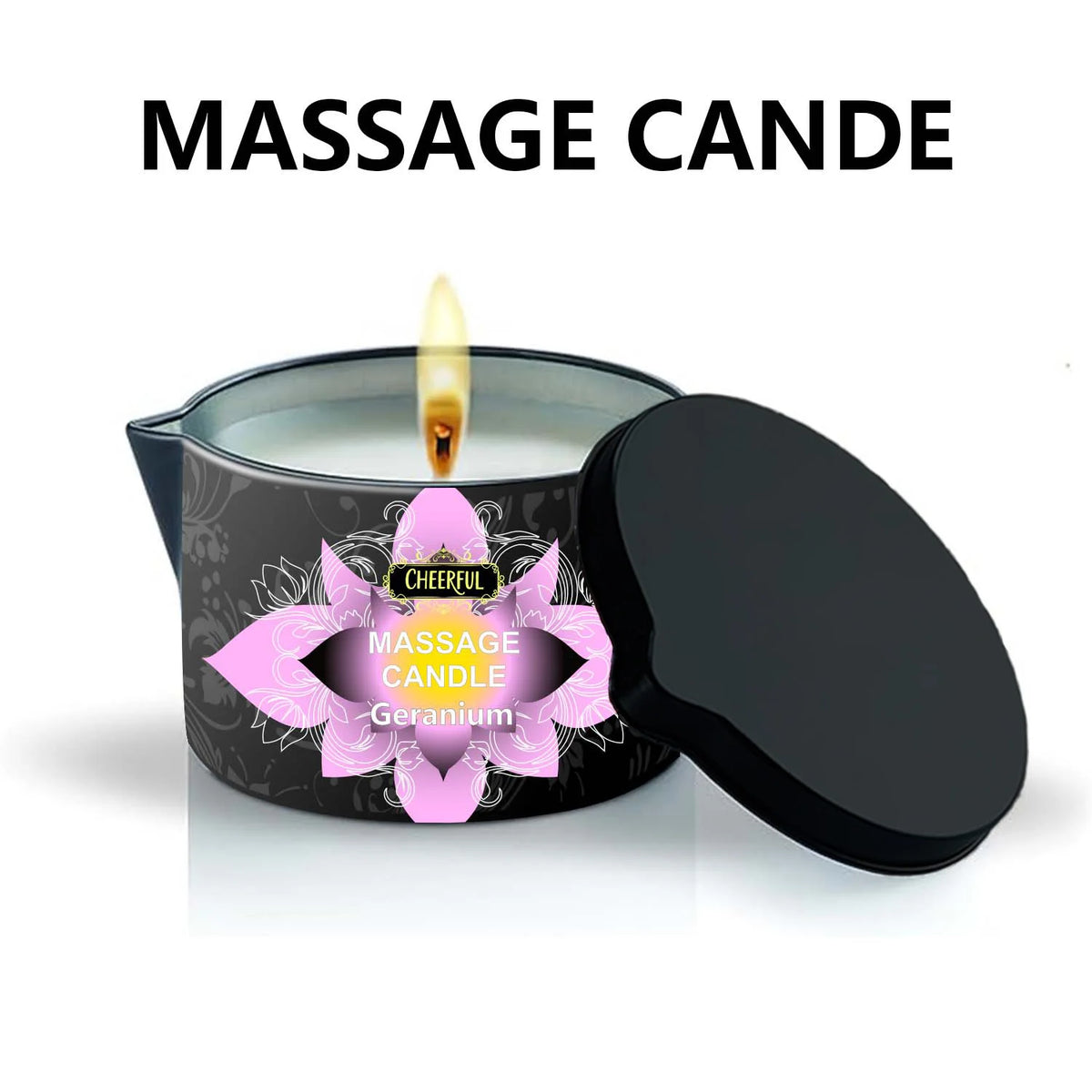 Bougie Massage Aromathérapie – Huile Luxe | Fleur de Cire