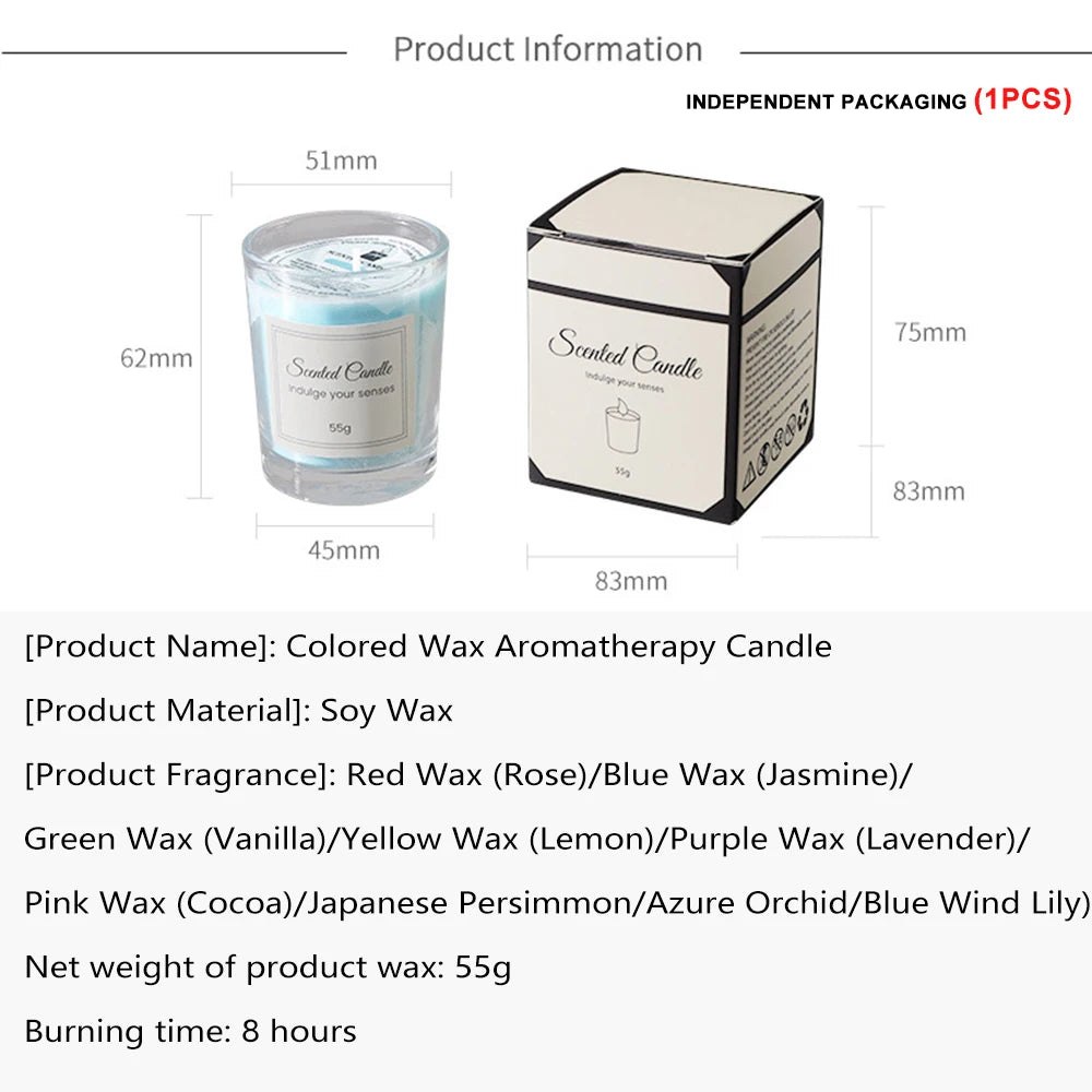 Bougie Aromathérapie Premium – Coffret Cadeau | Fleur de Cire