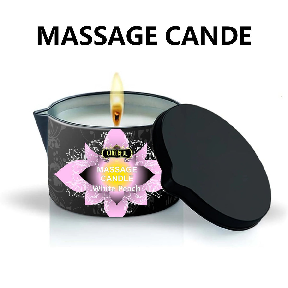 Bougie Massage Aromathérapie – Huile Luxe | Fleur de Cire