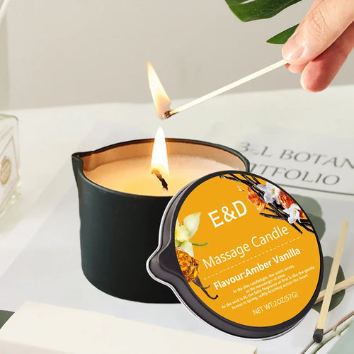 Bougie Massage Aromathérapie – Huile Luxe | Fleur de Cire